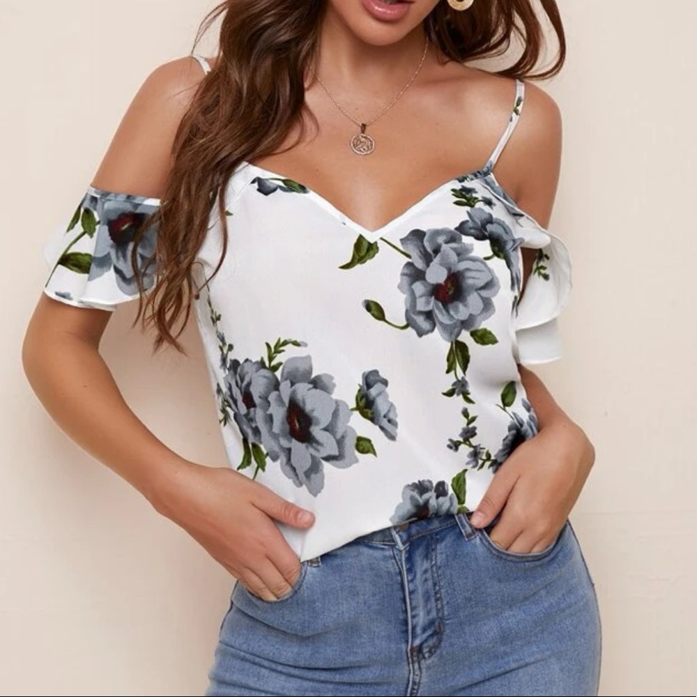 Floral Off The Shoulder Blouse